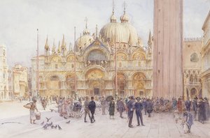 Náměstí svatého Marka, Benátky od Walter Frederick Roofe Tyndale