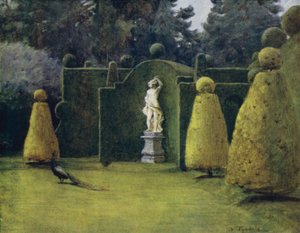 The New Forest: Bowling Green v Brokenhurst Park (barevné lito) od Walter Frederick Roofe Tyndale