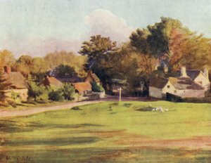 The New Forest: Swan Green, Lyndhurst (barva lito) od Walter Frederick Roofe Tyndale