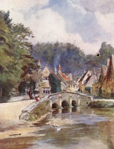 Wessex: Castle Combe, North Wilts (barevná litografie) od Walter Frederick Roofe Tyndale