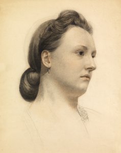 Slečna Wellsová (barevná křída na papíře) od Walter Fryer Stocks