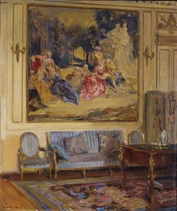 Boudoir, Chateau de Chaalis, 1914.