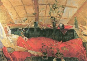 B.79 Walter Gramatté. Die Genesende. The Convalescent (Sonia Gramatté). 1921 od Walter Gramatte