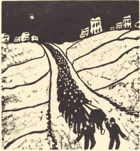 Pohřební pohřeb, 1916. od Walter Gramatte
