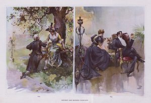 Starověká a moderní zdvořilost (barevné lito) od Walter Granville Smith