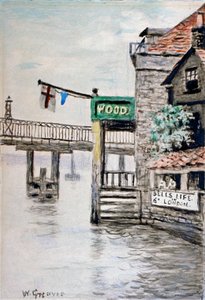 Pohled na Adam and Eve Inn, Chelsea, Londýn, c1900. od Walter Greaves