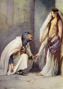 Ilustrace pro Ivanhoe od Sira Waltera Scotta (barevné lito)