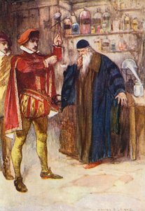 Ilustrace k filmu Kenilworth od Sira Waltera Scotta (barevná litografie) od Walter Grieve