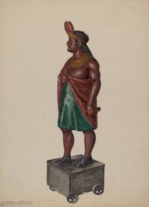 Cigar Store Indian, c. 1936. od Walter Hochstrasser