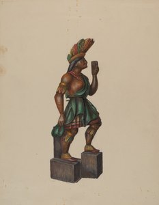 Cigar Store Indian, c. 1936. od Walter Hochstrasser