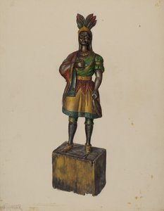 Cigar Store Indian, c. 1936.