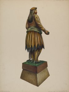 Cigar Store Indian, c. 1937. od Walter Hochstrasser