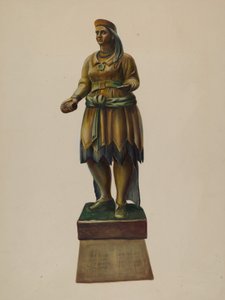 Cigar Store Indian, c. 1937. od Walter Hochstrasser
