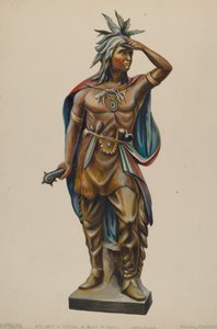 Cigar Store Indian, c. 1938. od Walter Hochstrasser