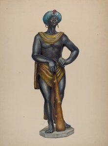 Nubijská figura otroka, c. 1937.
