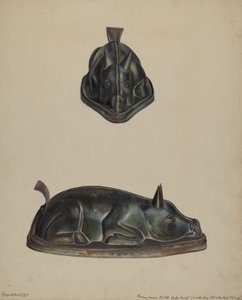 Pa. Německá forma na dort, 19351942.