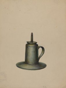Cínová olejová lampa, c. 1938.
