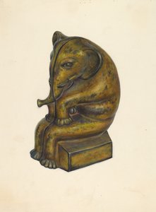 Toy Bank: Elephant, c. 1939. od Walter Hochstrasser