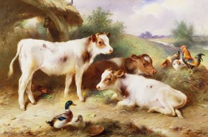 Telata a drůbež od Byre od Walter Hunt