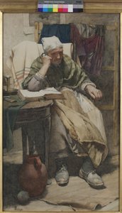 Čas se nehýbe, naše bytí Tis, které se pohybuje, 1882 (wc na papíře) od Walter Langley