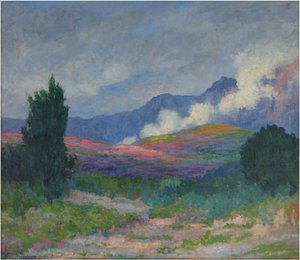 Mraky v pohoří, kolem roku 1915 (olej na plátně) od Walter Navazio de