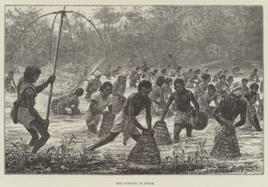 Beel-rybaření v Assam od Walter Paget