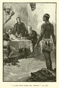 Ilustrace pro doly King Solomons od H Ridera Haggarda od Walter Paget