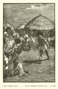 Ilustrace pro doly King Solomons od H Ridera Haggarda od Walter Paget