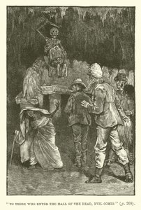 Ilustrace pro doly King Solomons od H Ridera Haggarda od Walter Paget