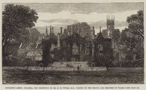 Singleton Abbey, Swansea, rezidence pana H. H. Viviana, poslance, navštívil princ a princezna z Walesu od Walter Paget