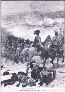 Highlanders v Almě 1854 našeho letopočtu od Walter Paget