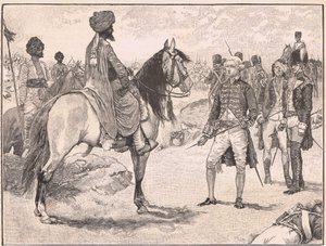 Vzdání se Baillieho Hyderovi Alimu AD1780 od Walter Paget