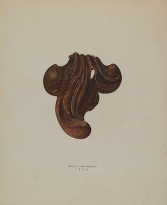 Ornamental Iron Leaf, 1938. od Walter Praefke