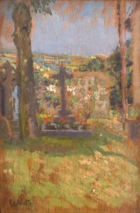 Hřbitov v Chagfordu od Walter Richard Sickert