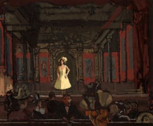 Gattiho palác odrůd Hungerford. Druhý obrat Katie Lawrence kolem roku 1888 od Walter Richard Sickert