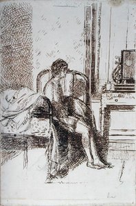 Lady of the Chorus (inkoust na papíře) od Walter Richard Sickert