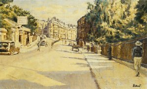 London Street, Bath, při pohledu na Walcot, c.1939 od Walter Richard Sickert