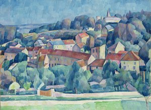 Vesnice a hrad Hardricourt od Walter Rosam
