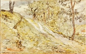 Skica krajiny od Walter Shirlaw