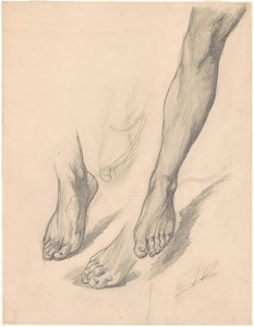 Studie nohou od Walter Shirlaw