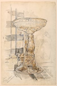 Studie pánve, katedrála Siena od Walter Shirlaw