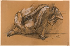 Studie soukenictví od Walter Shirlaw