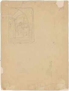 Studie interiéru [verso] od Walter Shirlaw