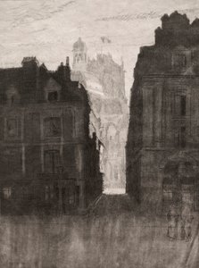 Dieppe, ulice Notre Dame od Walter Sickert