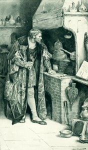 James IV jako alchymista ve své laboratoři od Walter Stanley Paget