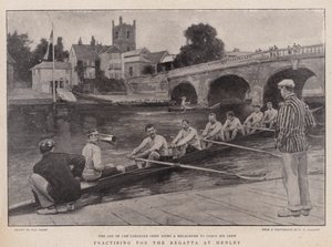 Cvičení na regatu v Henley od Walter Stanley Paget