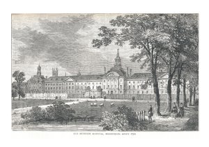 Stará nemocnice Betlém. Moorfields Asi 1750, 1878
