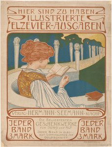 Plakát nakladatele Hermanna Seemanna Nachfolgera od Walter Tiemann