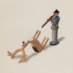 Stará hračka malovaná Walterem Trierem (barevná litografie) od Walter Trier