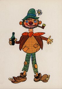 Jeden z Bláznivých lidí Waltera Triera (barevná litografie) od Walter Trier